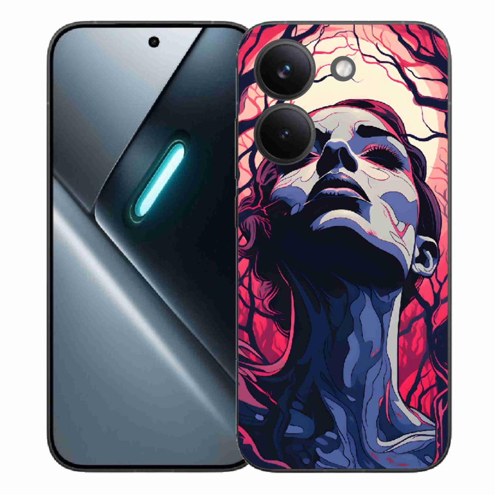 Gelový kryt mmCase na Xiaomi Poco X8 Pro - abstraktní obličej