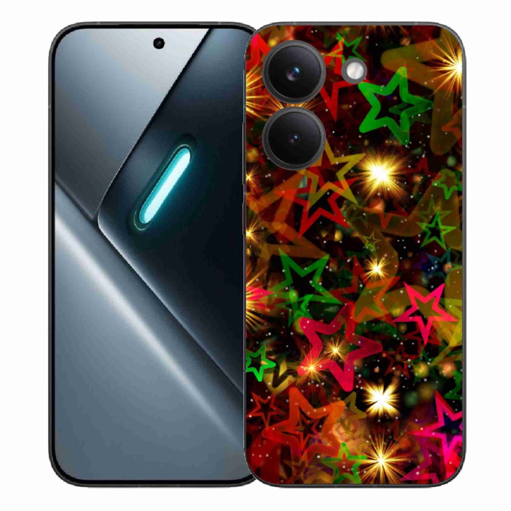 Gelový kryt mmCase na Xiaomi Poco X8 Pro - barevné hvězdičky