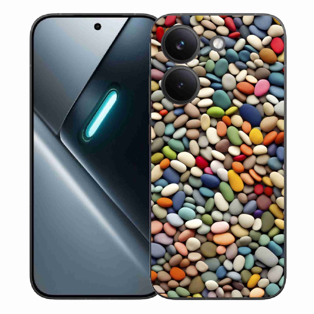 Gelový kryt mmCase na Xiaomi Poco X8 Pro - barevné kamínky 2