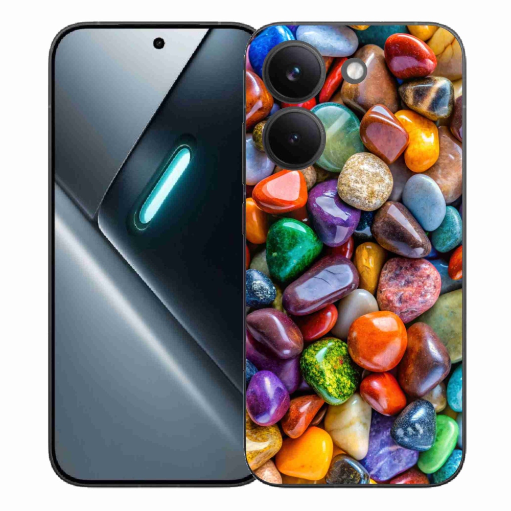 Gelový kryt mmCase na Xiaomi Poco X8 Pro - barevné kamínky