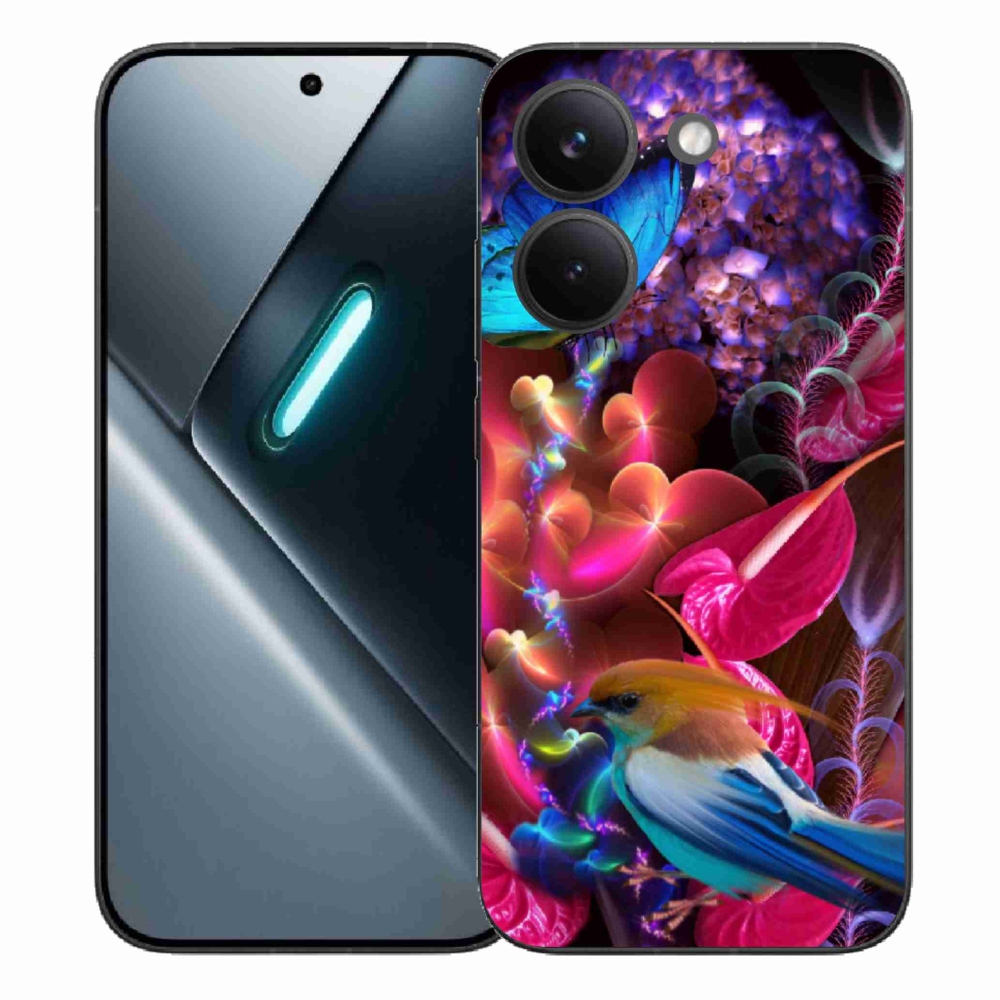 Gelový kryt mmCase na Xiaomi Poco X8 Pro - barevné květiny