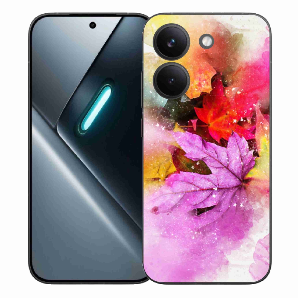 Gelový kryt mmCase na Xiaomi Poco X8 Pro - barevné listy