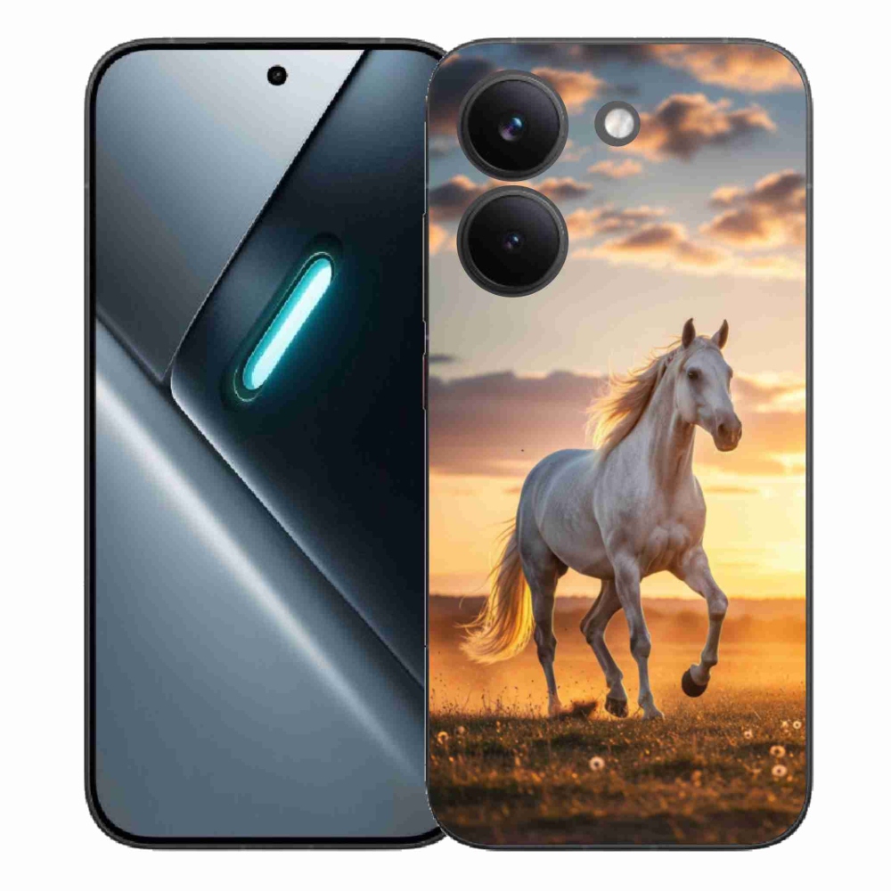 Gelový kryt mmCase na Xiaomi Poco X8 Pro - běžící bílý kůň 2