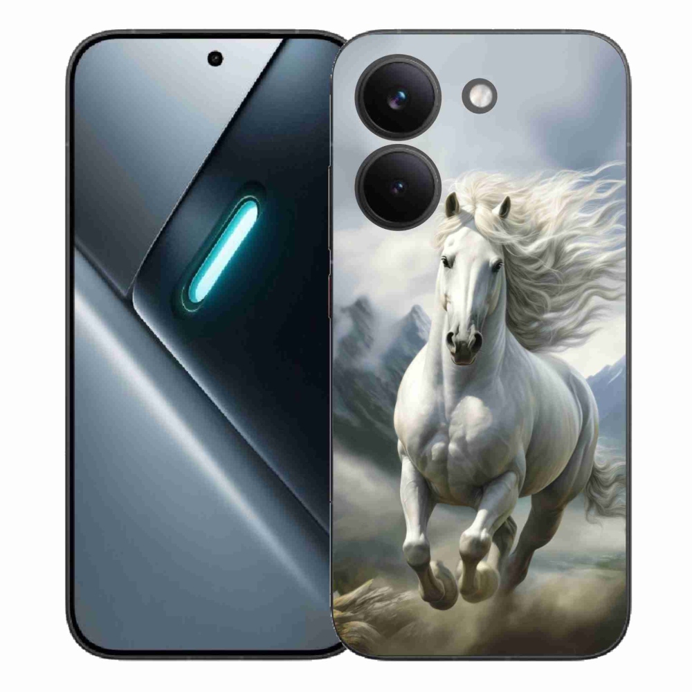 Gelový kryt mmCase na Xiaomi Poco X8 Pro - běžící bílý kůň 3