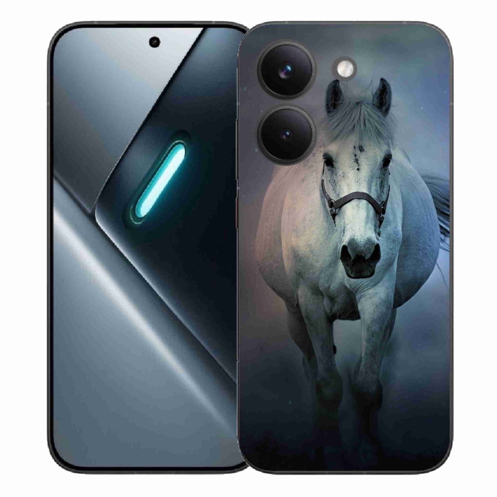 Gelový kryt mmCase na Xiaomi Poco X8 Pro - běžící bílý kůň