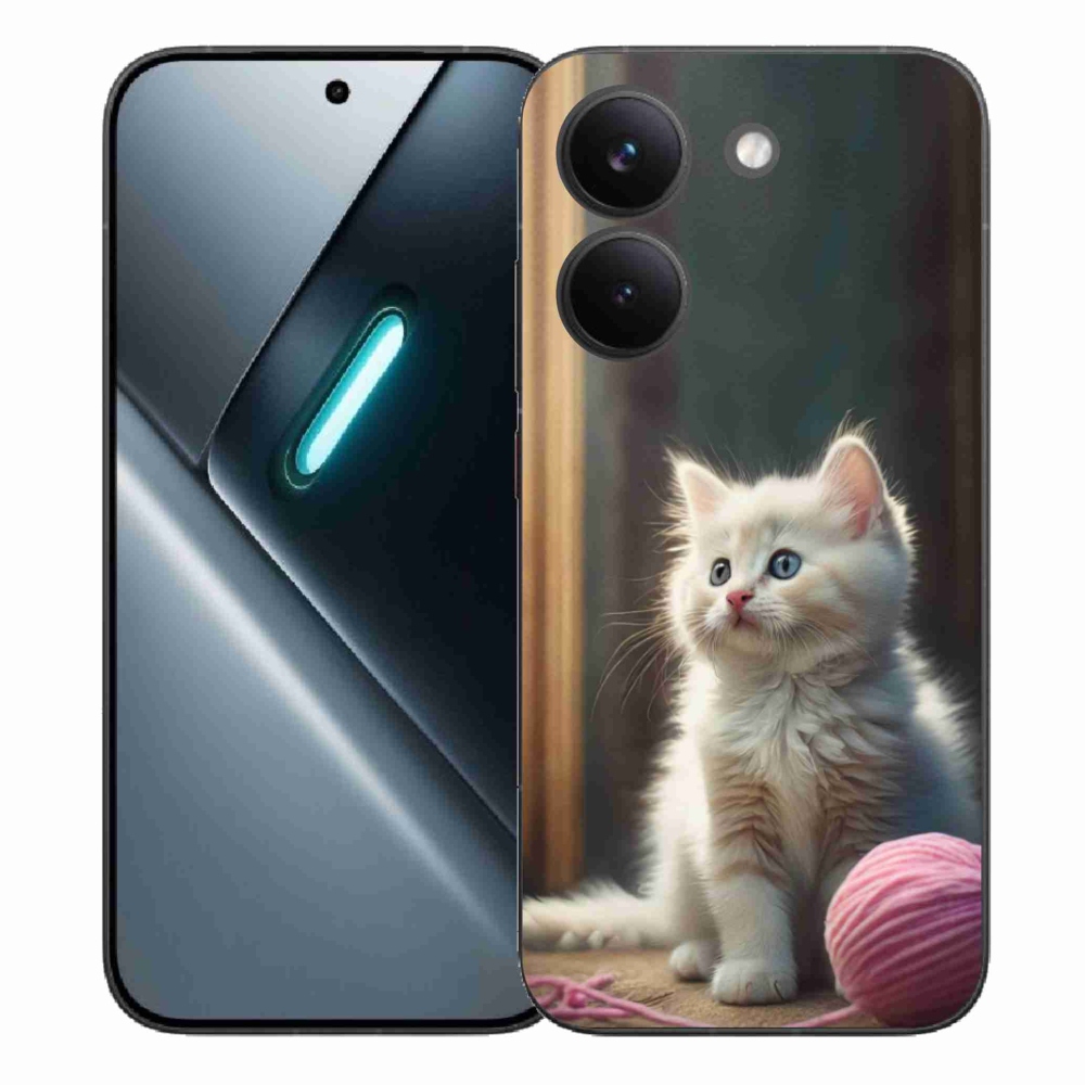 Gelový kryt mmCase na Xiaomi Poco X8 Pro - bílé kotě 2