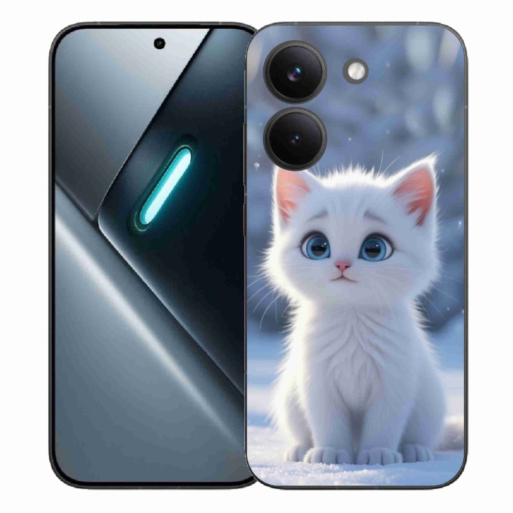 Gelový kryt mmCase na Xiaomi Poco X8 Pro - bílé kotě 3