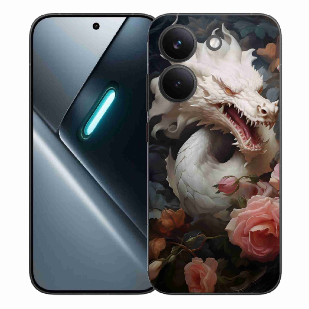 Gelový kryt mmCase na Xiaomi Poco X8 Pro - bílý drak