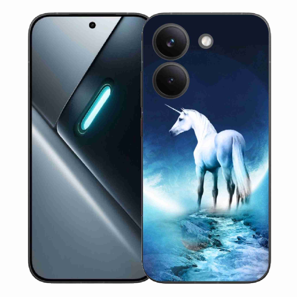 Gelový kryt mmCase na Xiaomi Poco X8 Pro - bílý jednorožec