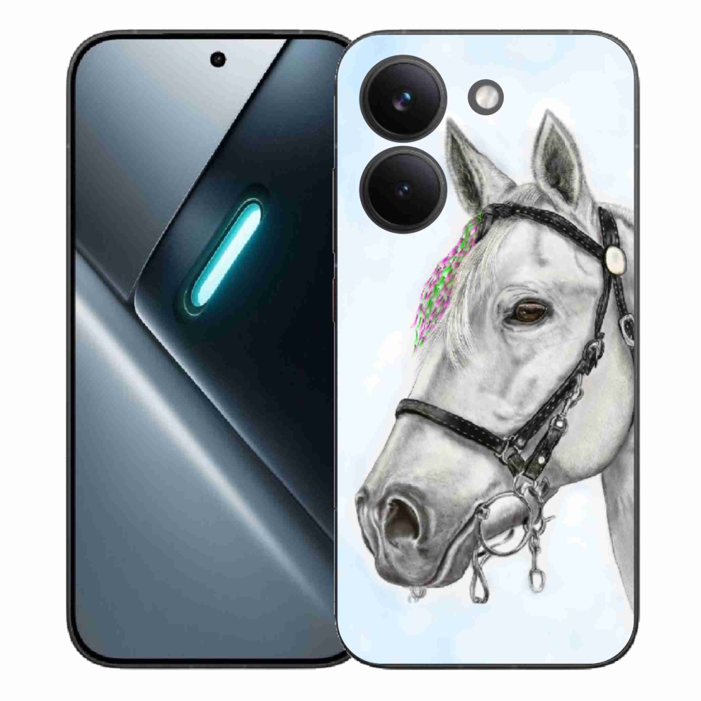 Gelový kryt mmCase na Xiaomi Poco X8 Pro - bílý kůň 1