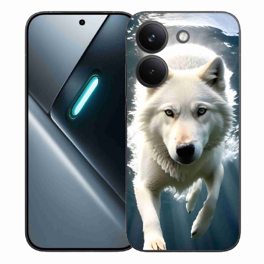 Gelový kryt mmCase na Xiaomi Poco X8 Pro - bílý vlk