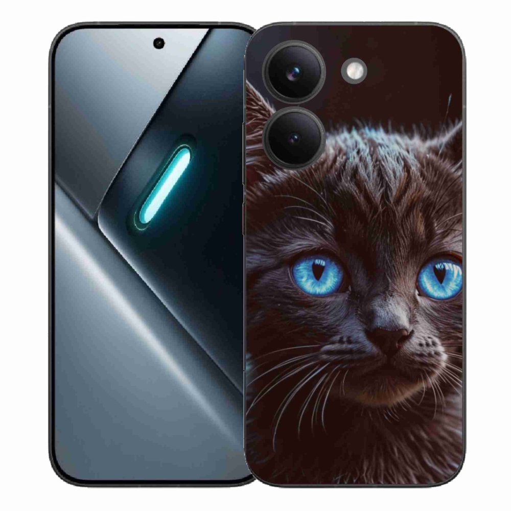 Gelový kryt mmCase na Xiaomi Poco X8 Pro - černé kotě 2