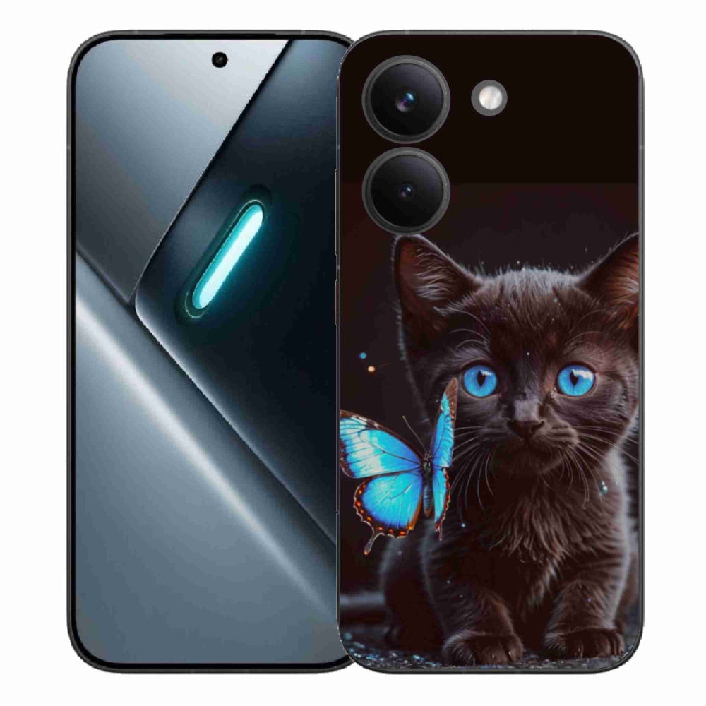 Gelový kryt mmCase na Xiaomi Poco X8 Pro - černé kotě 3