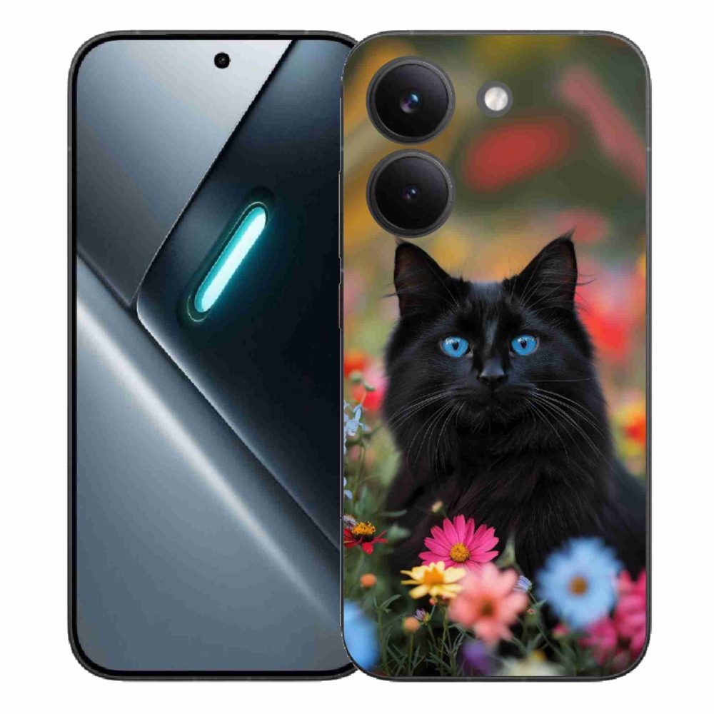 Gelový kryt mmCase na Xiaomi Poco X8 Pro - černé kotě 4