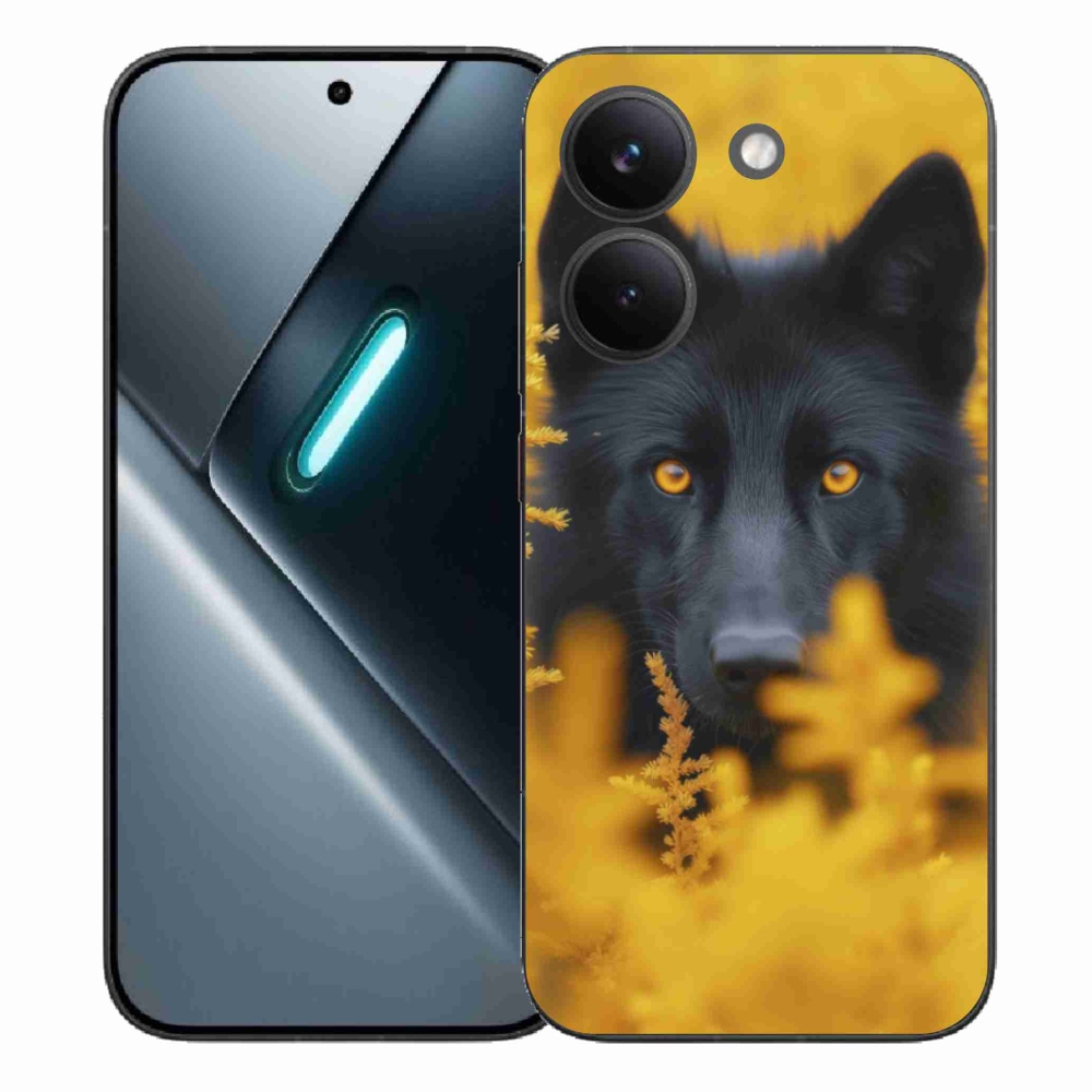 Gelový kryt mmCase na Xiaomi Poco X8 Pro - černý vlk 2