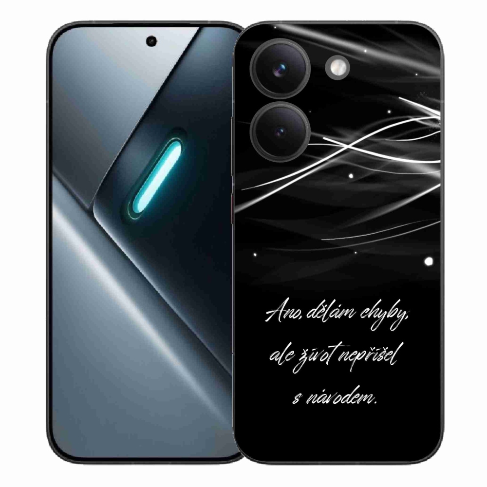 Gelový kryt mmCase na Xiaomi Poco X8 Pro - citát černé pozadí