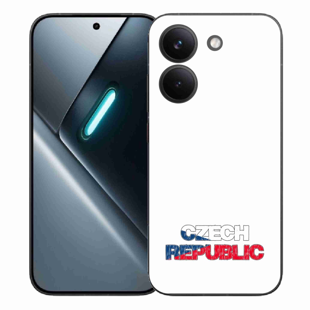 Gelový kryt mmCase na Xiaomi Poco X8 Pro - Czech Republic bílé pozadí