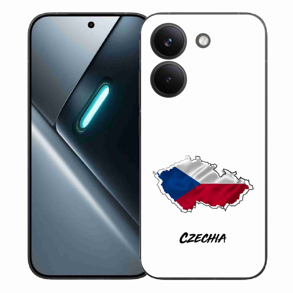 Gelový kryt mmCase na Xiaomi Poco X8 Pro - Czechia bílé pozadí