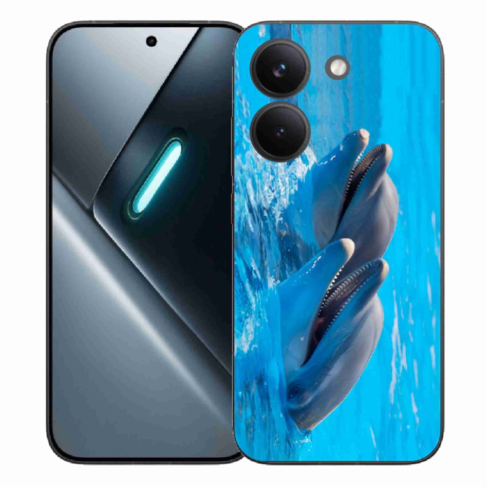 Gelový kryt mmCase na Xiaomi Poco X8 Pro - delfíni