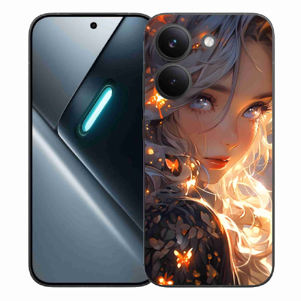 Gelový kryt mmCase na Xiaomi Poco X8 Pro - dívka a motýli