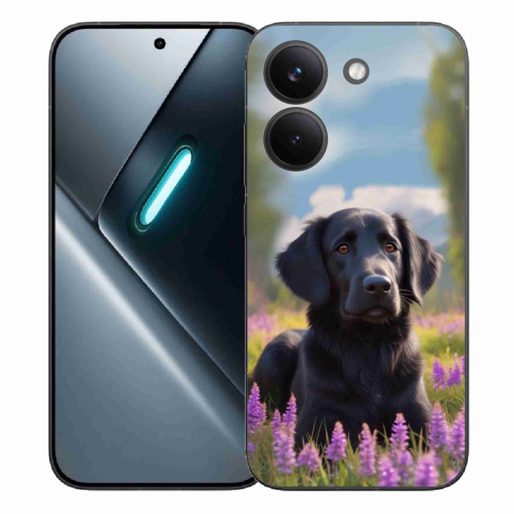Gelový kryt mmCase na Xiaomi Poco X8 Pro - elegantní černý retrívr