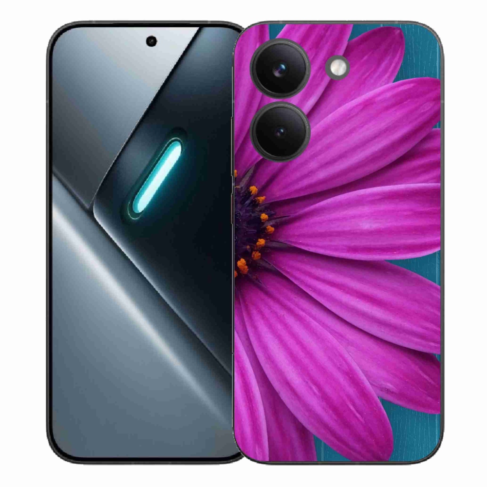 Gelový kryt mmCase na Xiaomi Poco X8 Pro - fialová kopretina