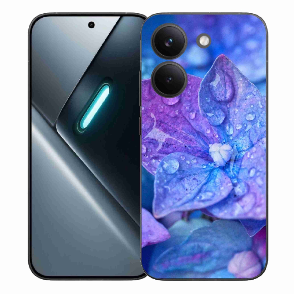 Gelový kryt mmCase na Xiaomi Poco X8 Pro - fialový květ