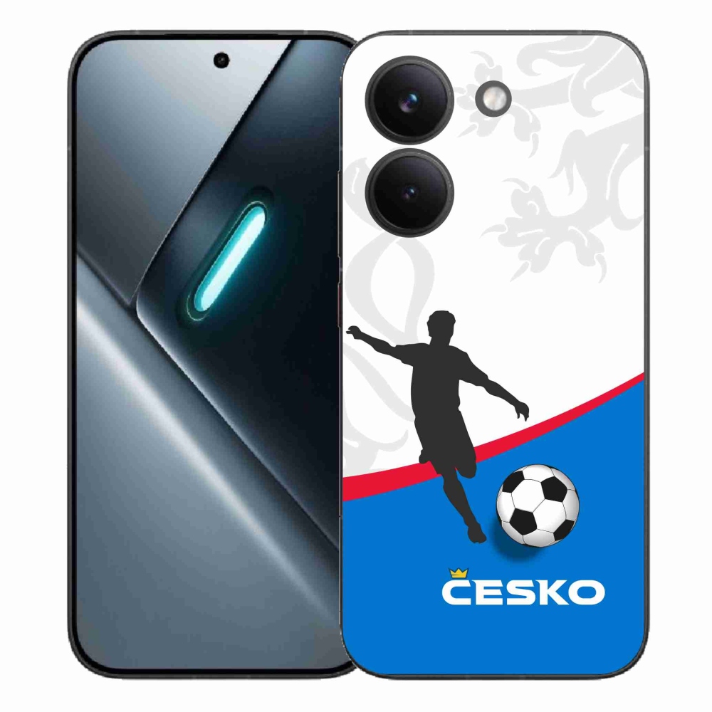 Gelový kryt mmCase na Xiaomi Poco X8 Pro - fotbal Česko 1