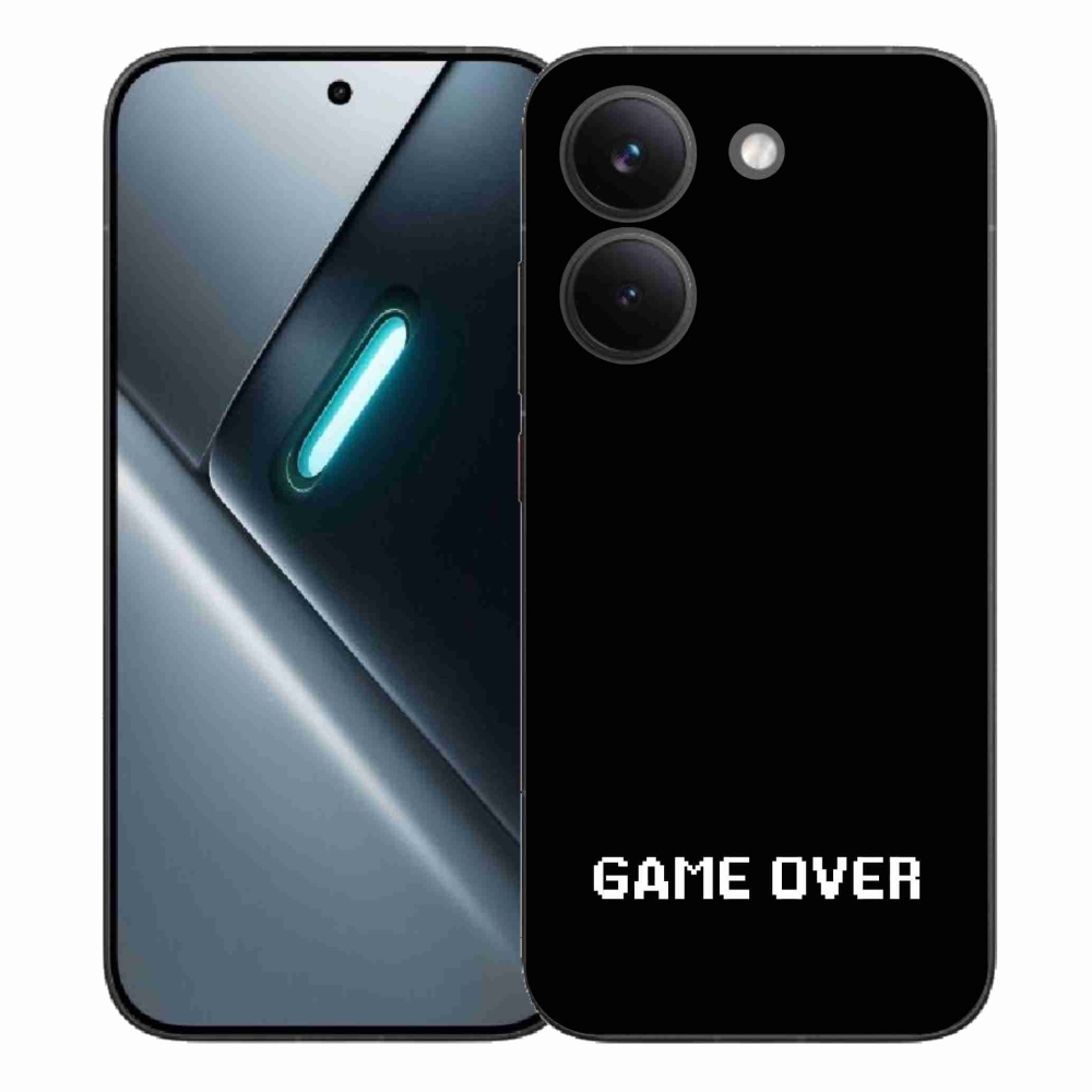 Gelový kryt mmCase na Xiaomi Poco X8 Pro - game over černé pozadí