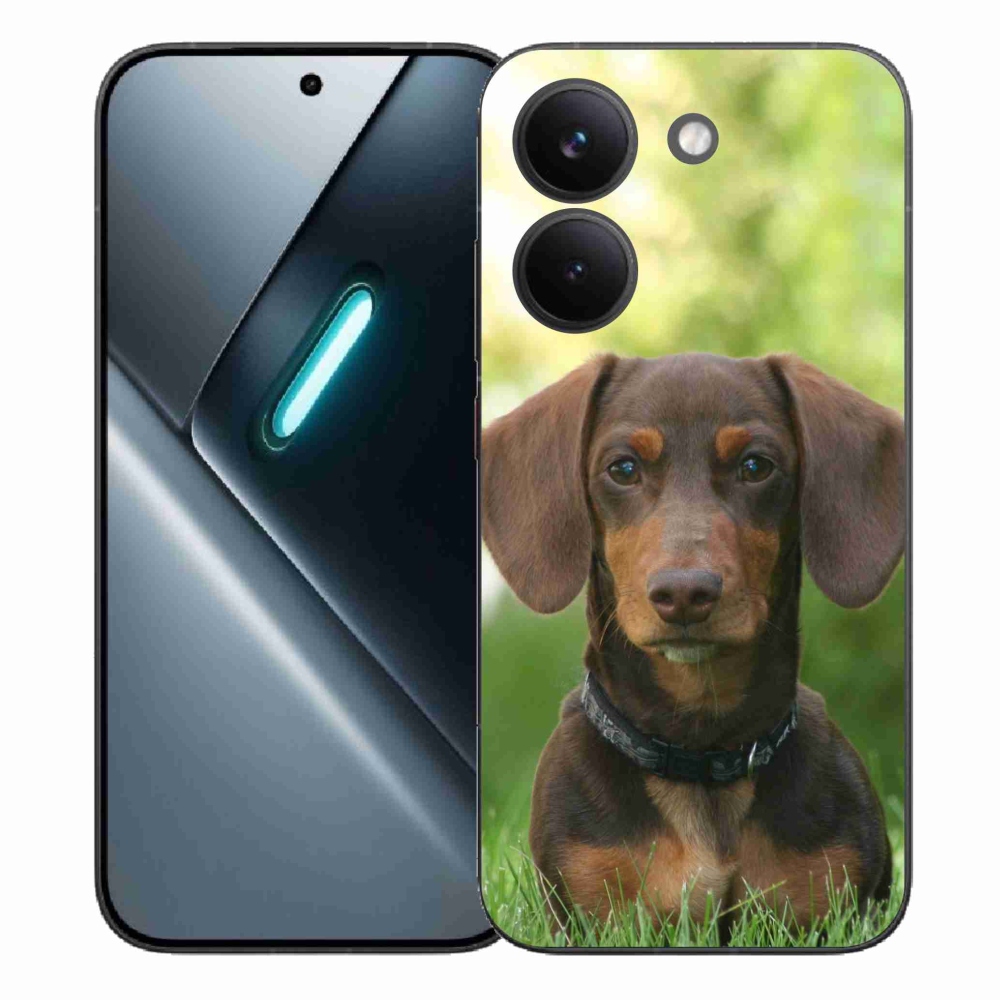 Gelový kryt mmCase na Xiaomi Poco X8 Pro - hnědý jezevčík