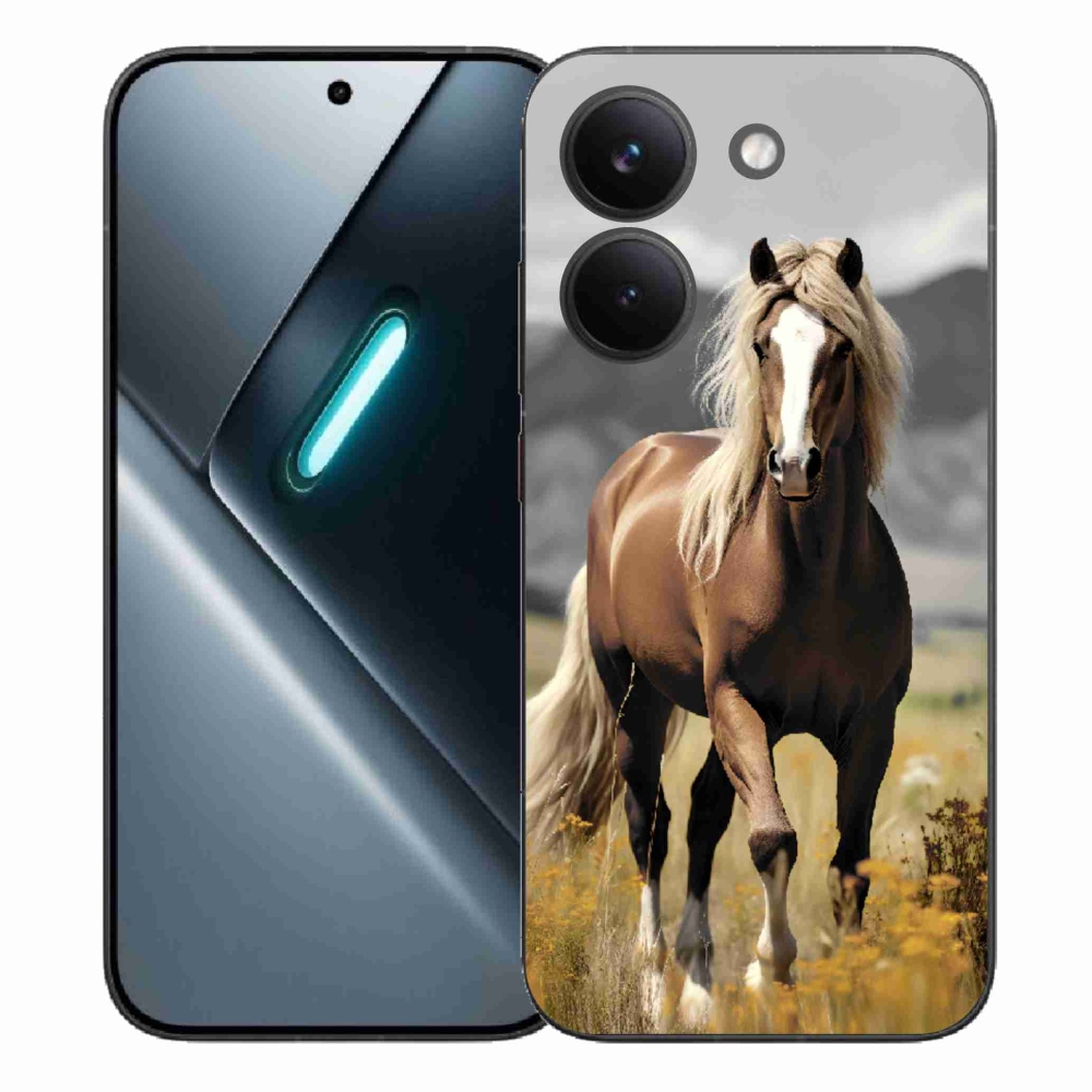 Gelový kryt mmCase na Xiaomi Poco X8 Pro - hnědý kůň 1