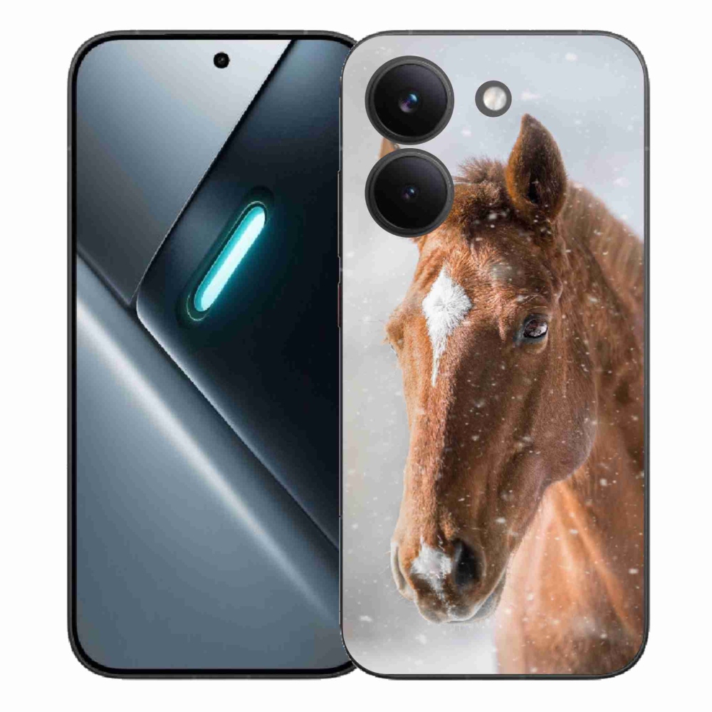 Gelový kryt mmCase na Xiaomi Poco X8 Pro - hnědý kůň 2