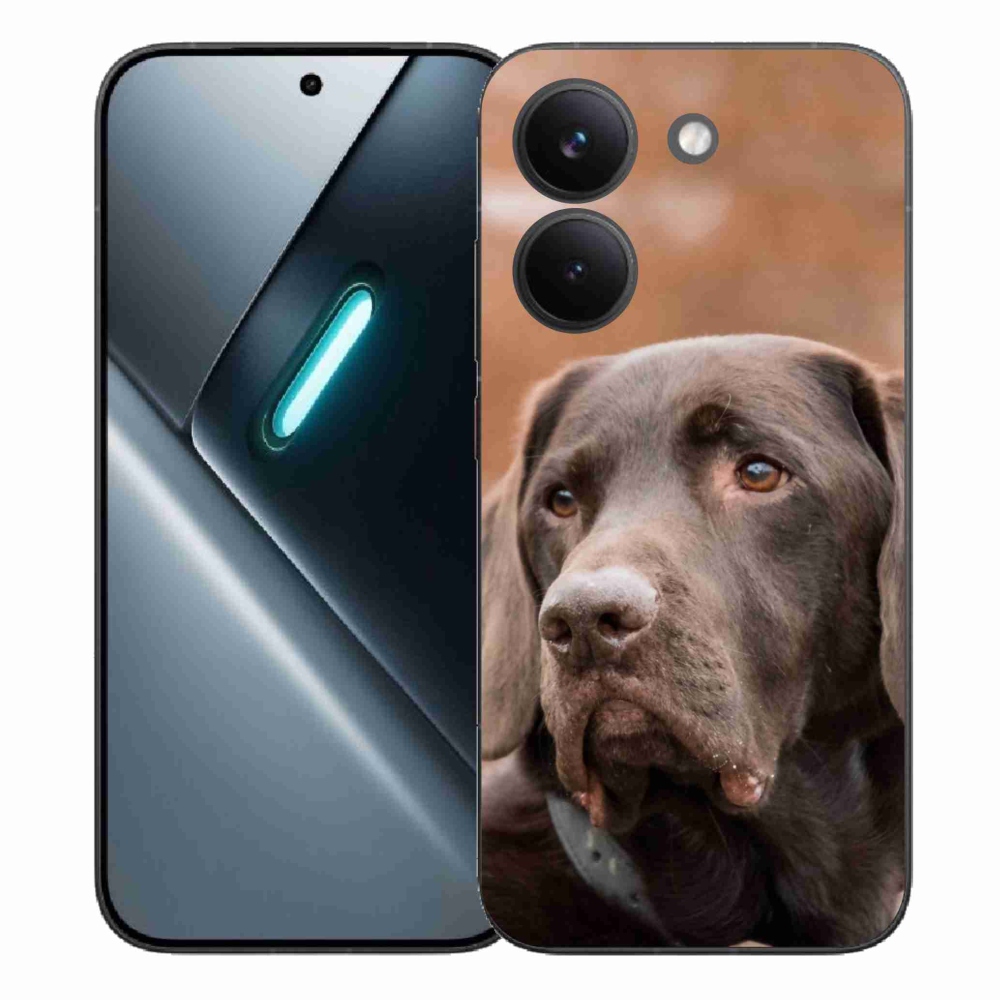Gelový kryt mmCase na Xiaomi Poco X8 Pro - hnědý labrador