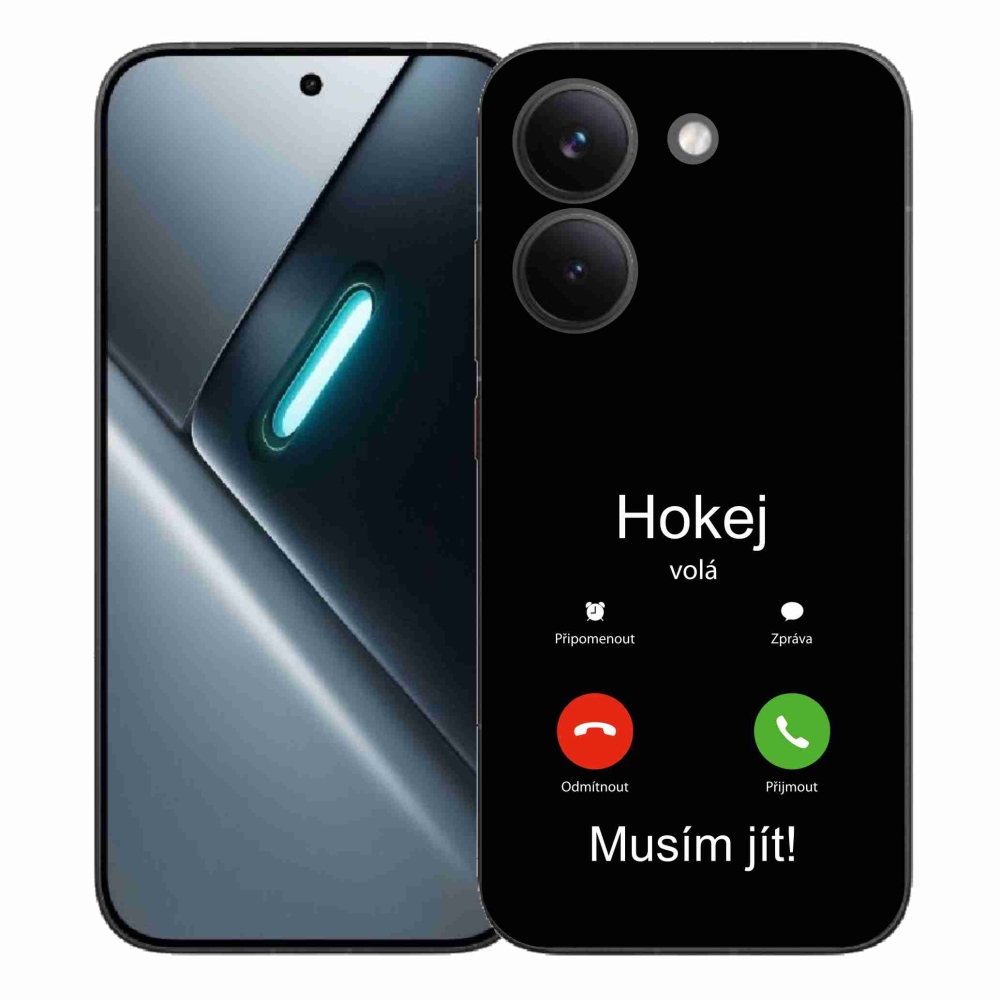 Gelový kryt mmCase na Xiaomi Poco X8 Pro - hokej volá černé pozadí