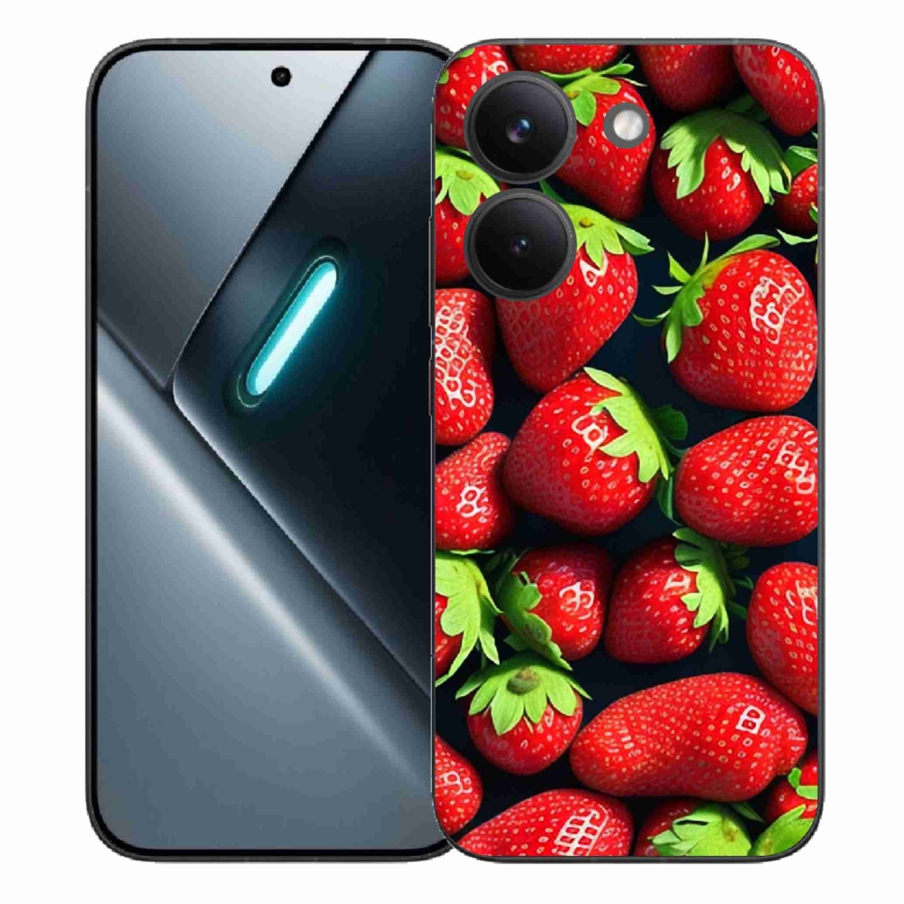 Gelový kryt mmCase na Xiaomi Poco X8 Pro - jahody