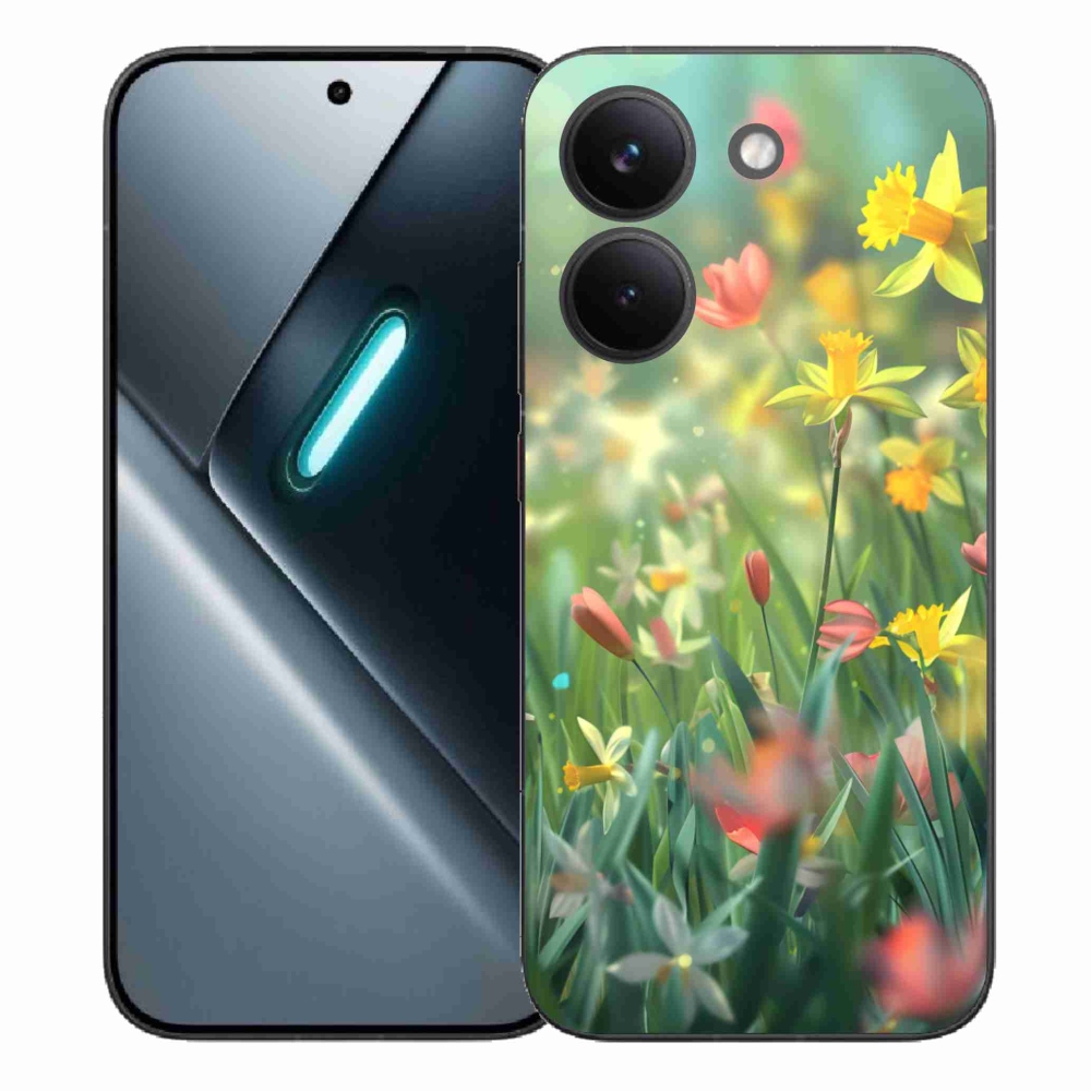 Gelový kryt mmCase na Xiaomi Poco X8 Pro - jarní květy