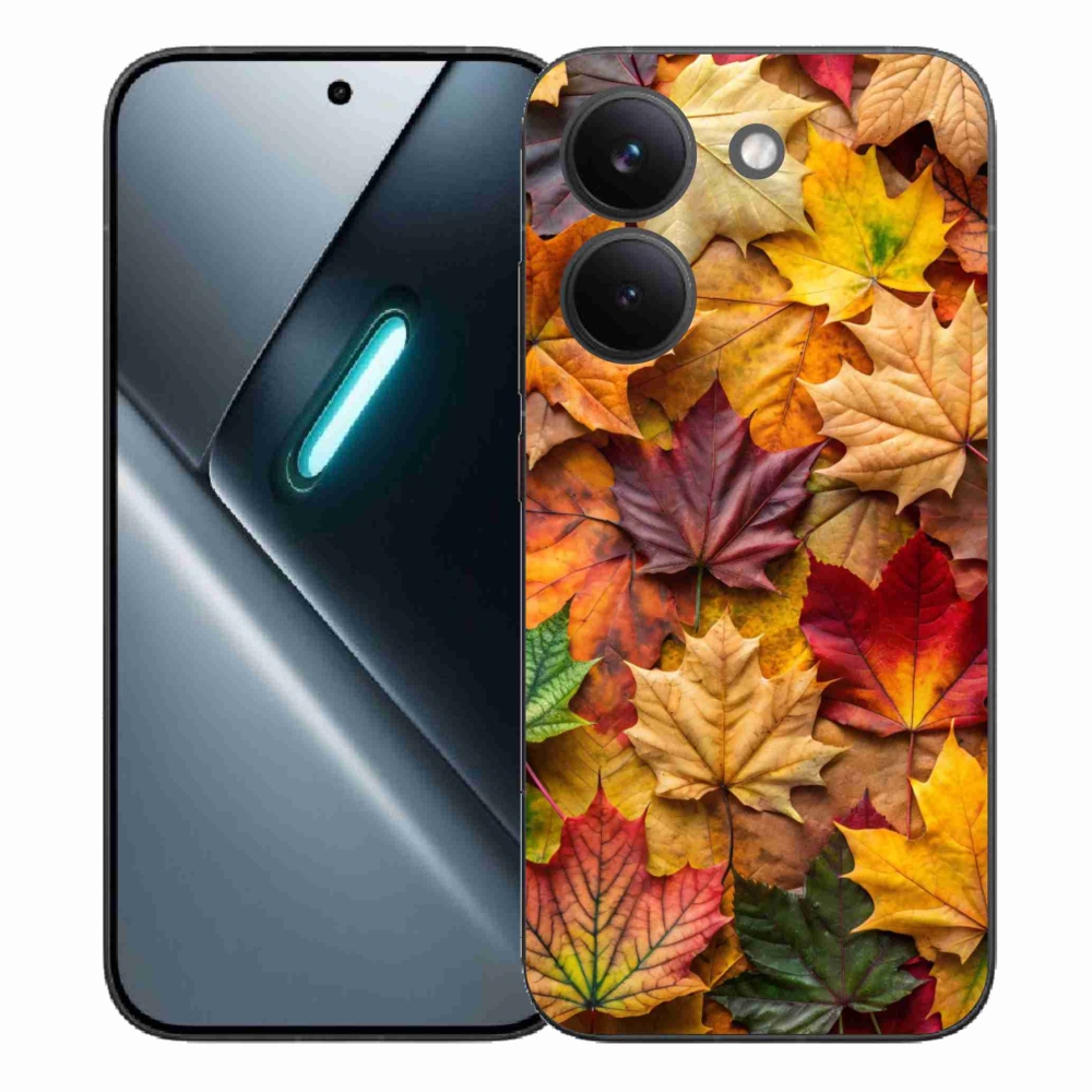 Gelový kryt mmCase na Xiaomi Poco X8 Pro - javorové listy 2