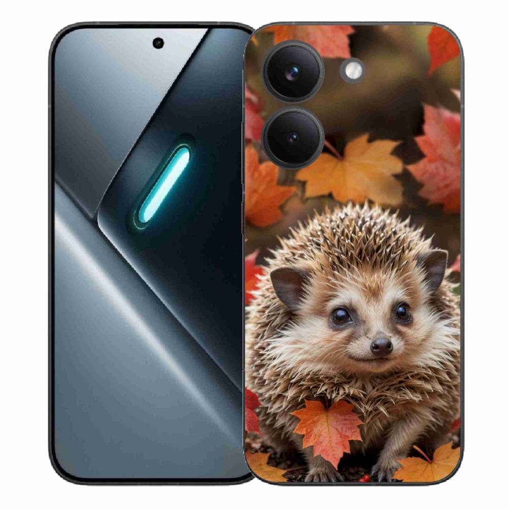 Gelový kryt mmCase na Xiaomi Poco X8 Pro - ježek v listí