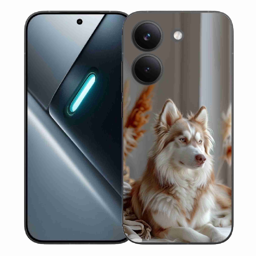Gelový kryt mmCase na Xiaomi Poco X8 Pro - klidný sibiřský husky