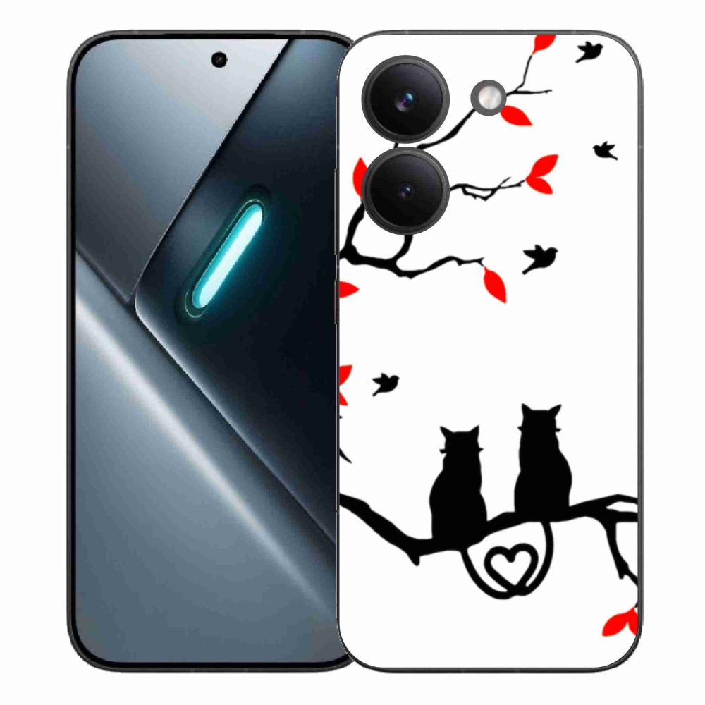 Gelový kryt mmCase na Xiaomi Poco X8 Pro - kočičí láska