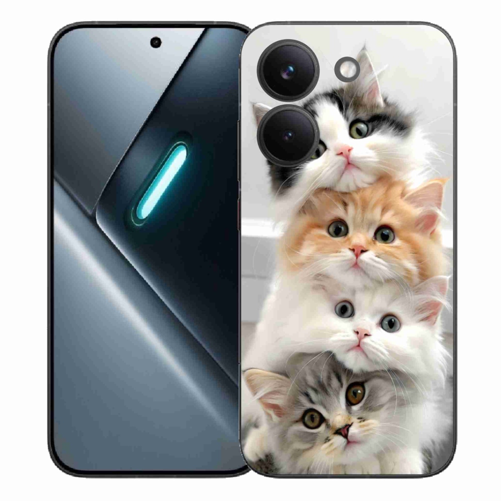 Gelový kryt mmCase na Xiaomi Poco X8 Pro - kočičí parta