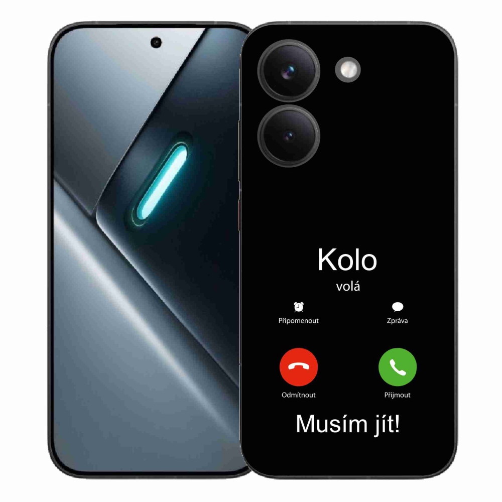 Gelový kryt mmCase na Xiaomi Poco X8 Pro - kolo volá černé pozadí