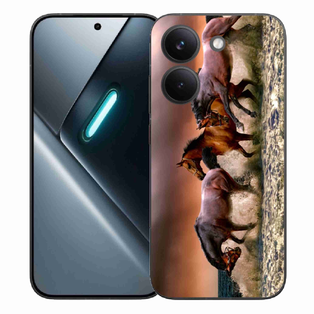 Gelový kryt mmCase na Xiaomi Poco X8 Pro - koně 1