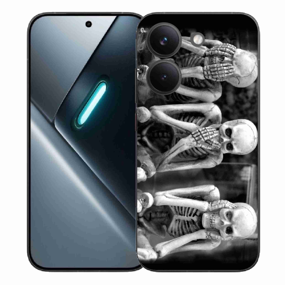 Gelový kryt mmCase na Xiaomi Poco X8 Pro - kostlivci