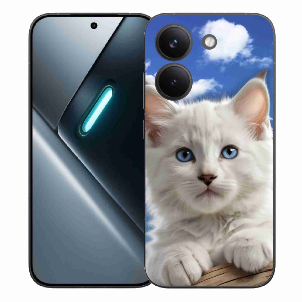 Gelový kryt mmCase na Xiaomi Poco X8 Pro - kotě a oblaka
