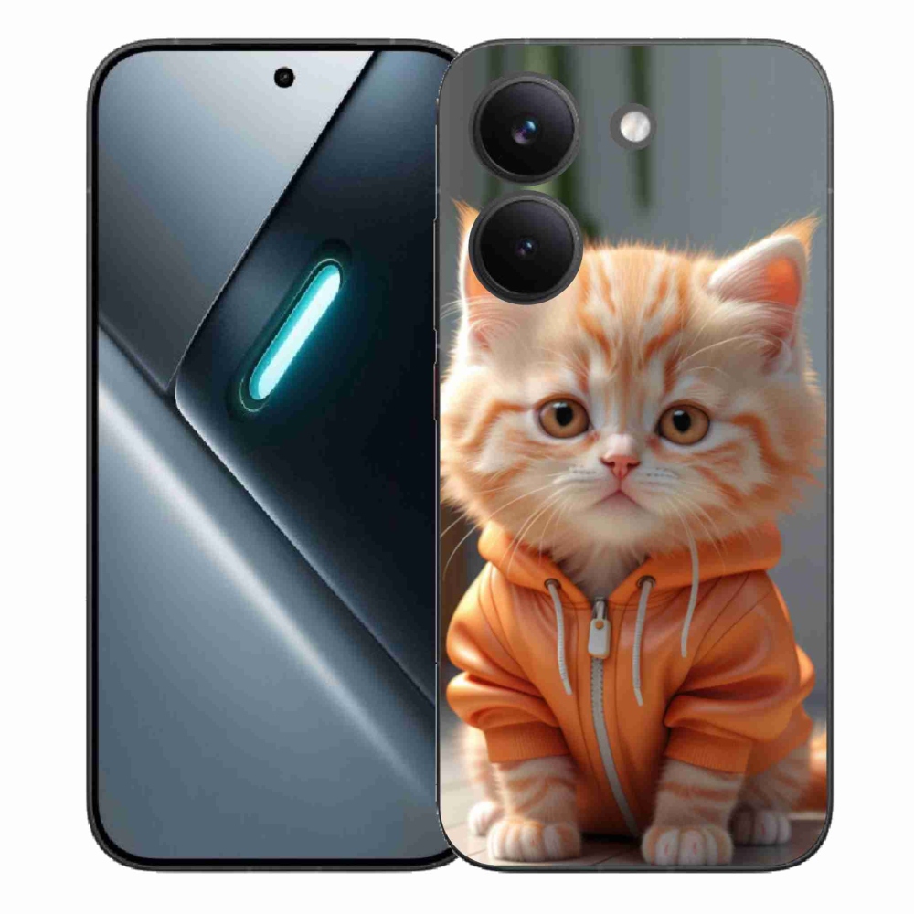 Gelový kryt mmCase na Xiaomi Poco X8 Pro - kotě v mikině