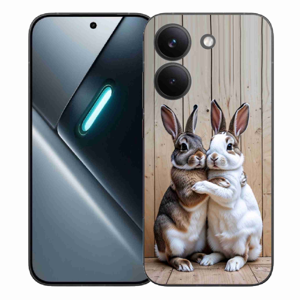 Gelový kryt mmCase na Xiaomi Poco X8 Pro - králičí pár