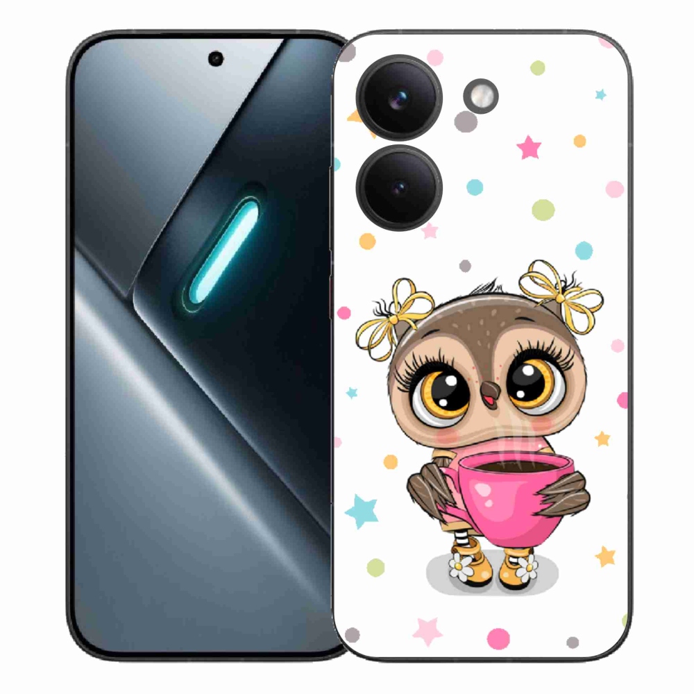 Gelový kryt mmCase na Xiaomi Poco X8 Pro - kreslená sovička