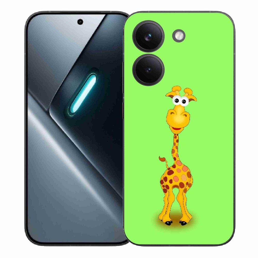 Gelový kryt mmCase na Xiaomi Poco X8 Pro - kreslená žirafa