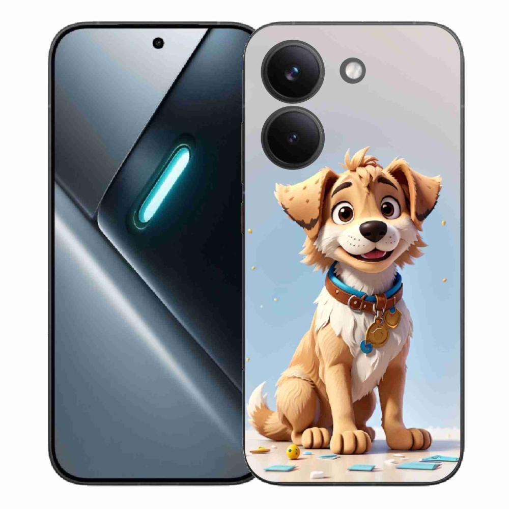 Gelový kryt mmCase na Xiaomi Poco X8 Pro - kreslené štěně